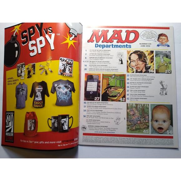 MAD Magazine June 2012 # 515 The Hunger Games Planet Tad IPhones Parody Spoof - Picture 2 of 5